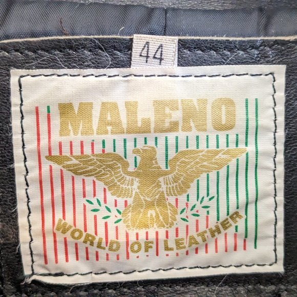 Men's Leather Bomber Jacket - Picture 7 of 7